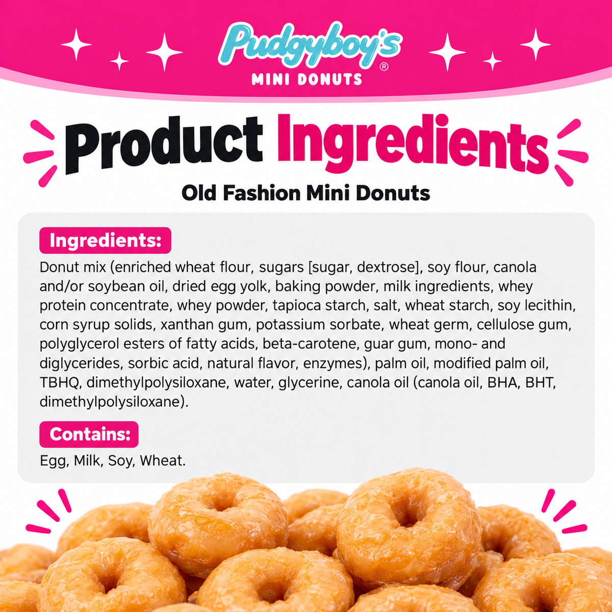 Powder Sugar & Cinnamon Sugar Mini Donuts - 4 bags