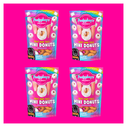 Powder Sugar Mini Donuts - 4 Bags