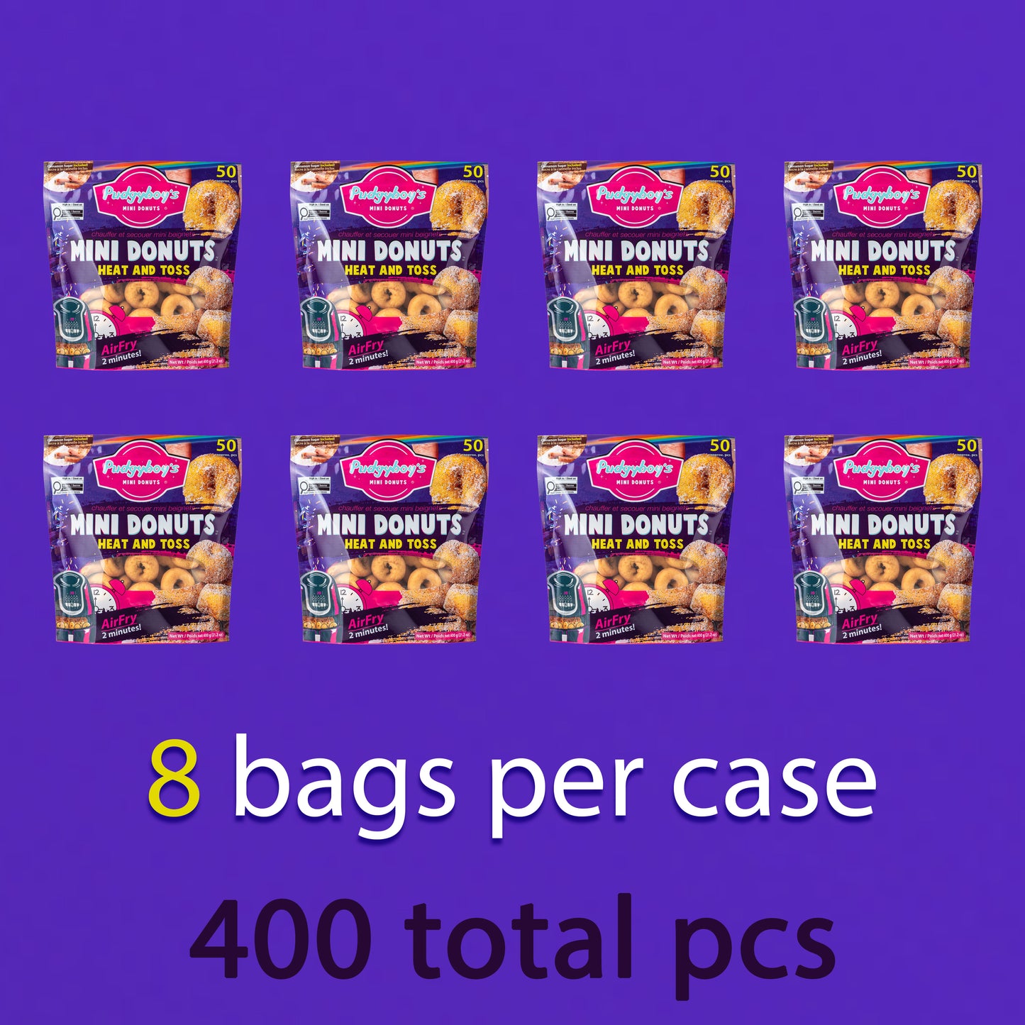 Foodservice Mini Donut Case - 400pcs