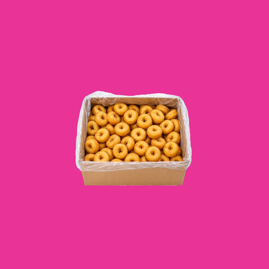BULK (Bag in Box) Plain Vanilla Cake Mini Donuts - Approx. 300ct to 350ct (3.6kg)