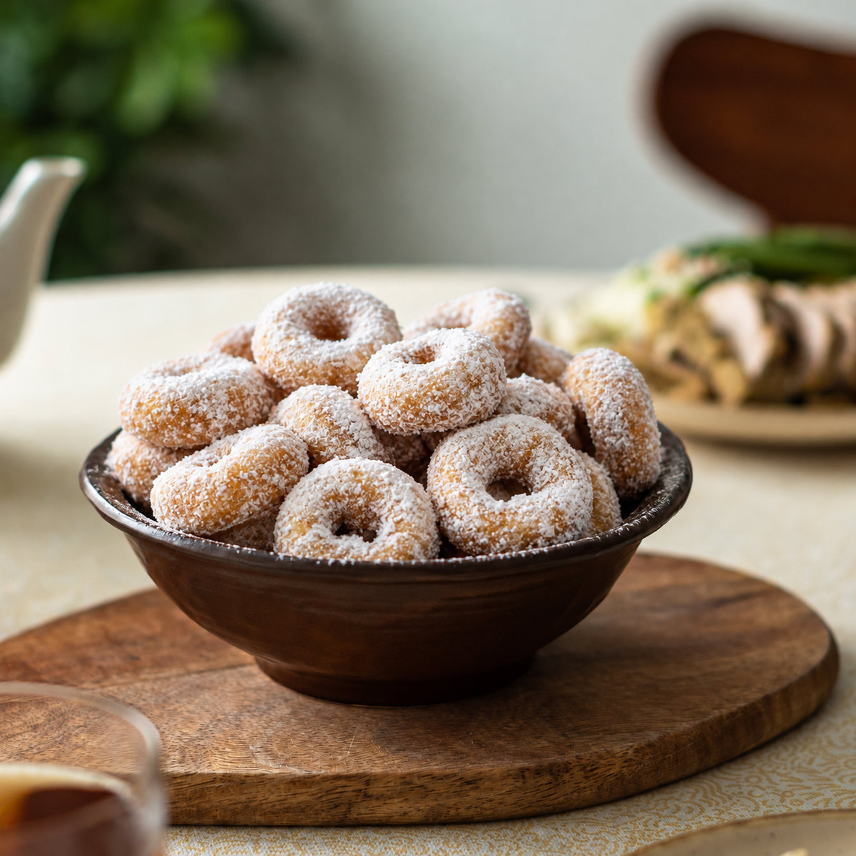 Powder Sugar Mini Donuts - 4 Bags