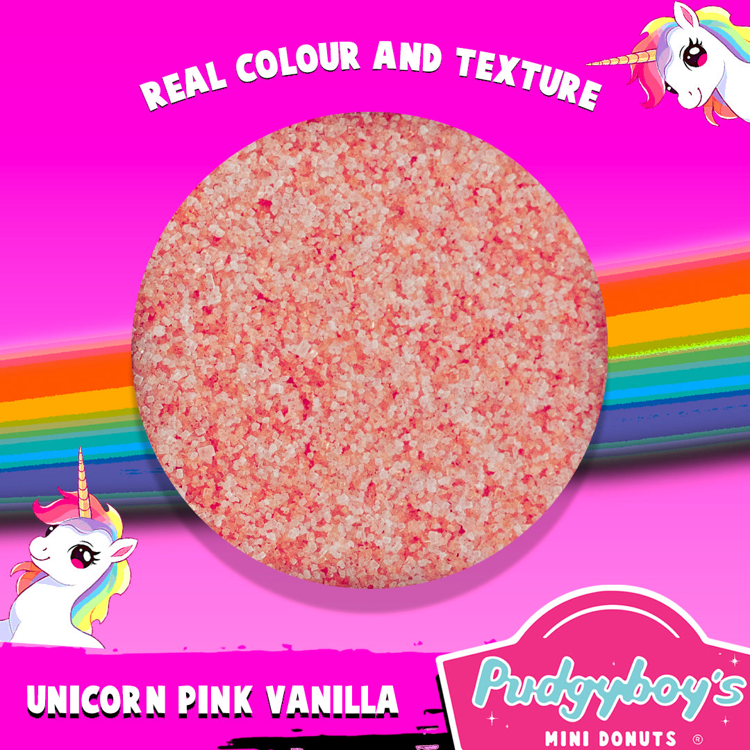 Unicorn Pink Vanilla Sugar Topping