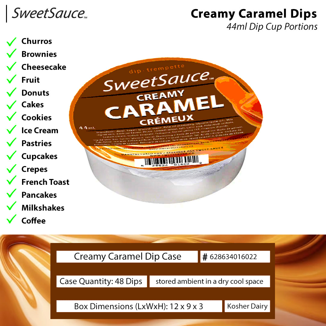 Caramel Dips (48 dips) - Sweet Sauce